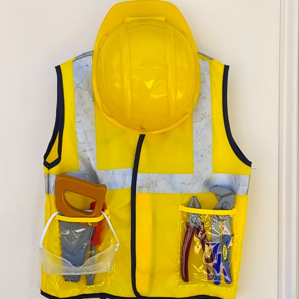 Halloween Construction Builder Costume Child